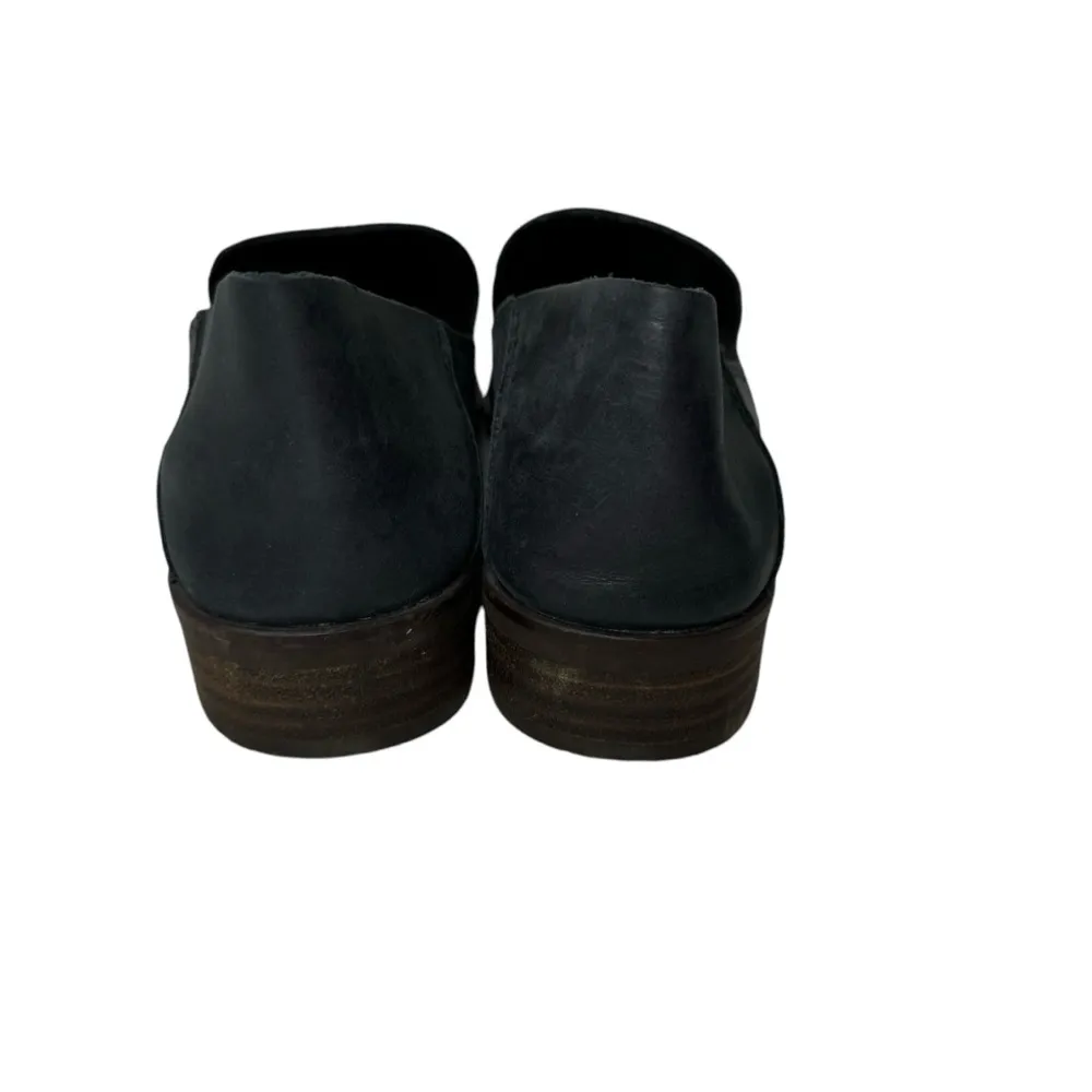 Lucky Brand Cahill Leather Flat Black 8 - Image 5