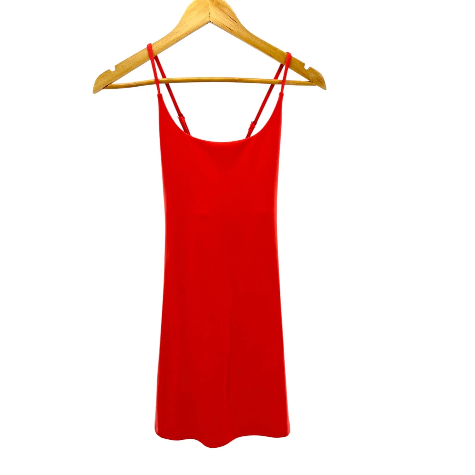 Lou & Grey Red Athletic Dress S Built-In Shorts‎ Shelf Bra Stretch Activewear - Image 3