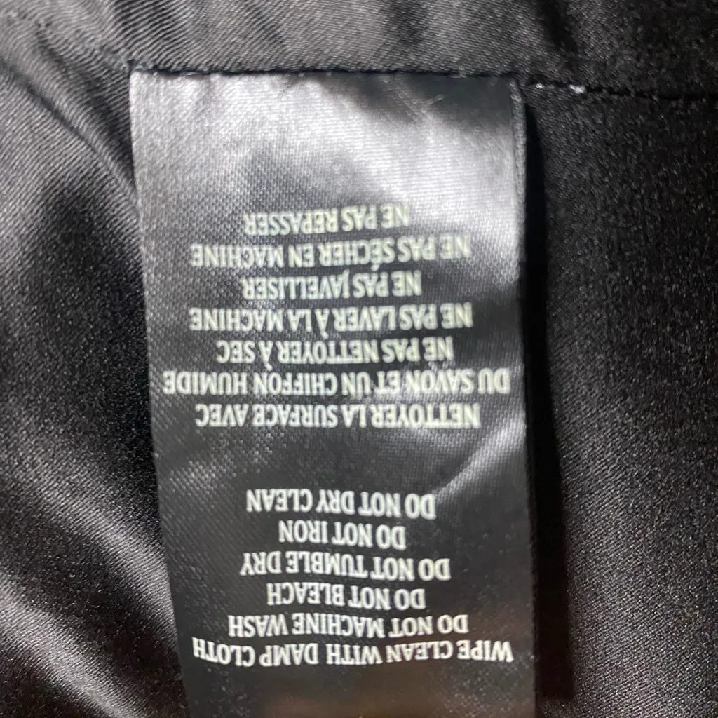 BLANKNYC Tie-Dye Moto Jacket Small S Faux Leather Zipper Accents Biker NYC - Image 13