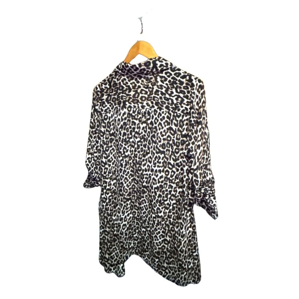 Melissa Page Cheetah Print Midi Dress Medium - Image 2