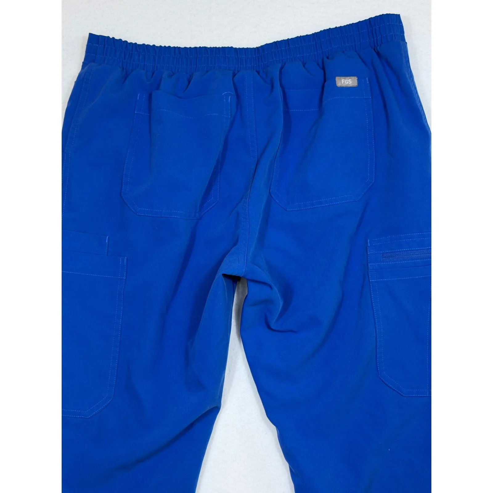 FIGS Technical Collection Royal Blue Cargo Scrub Pants Women's Medium M - Image 9