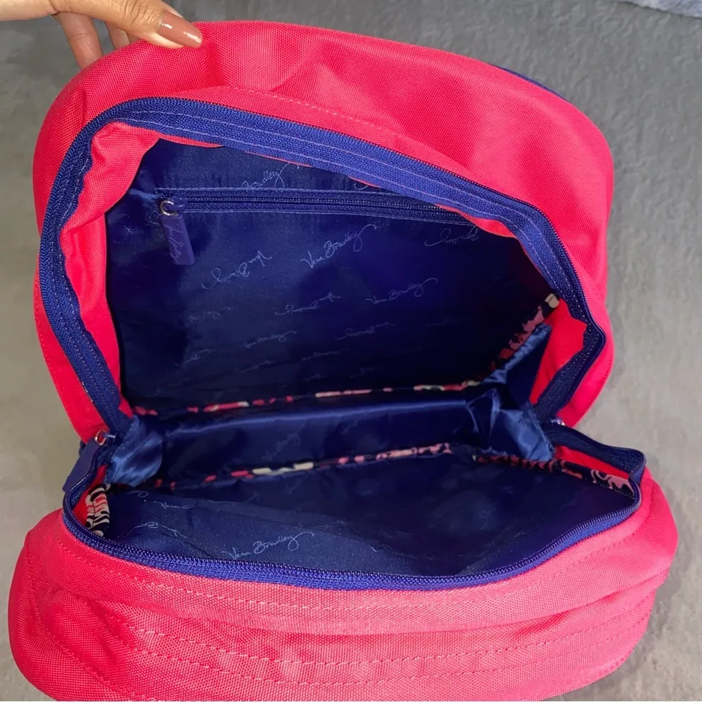 Vera Bradley large backpack in pink and purple - Image 4