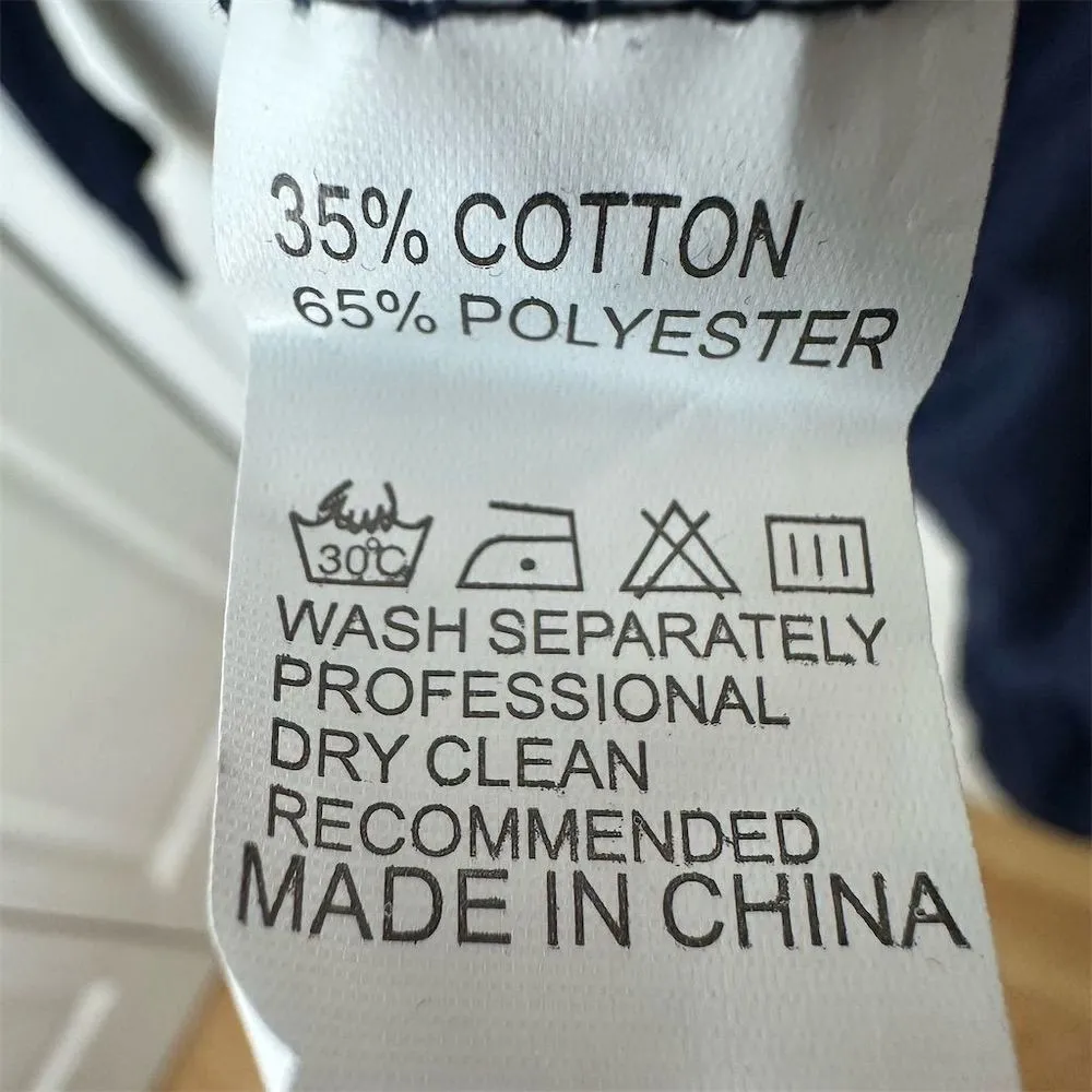 NWT Women's Long‎ Sleeve Navy Ruffle Hem Knee Length Dress Size L Casual Fall Blue Size L - Image 5