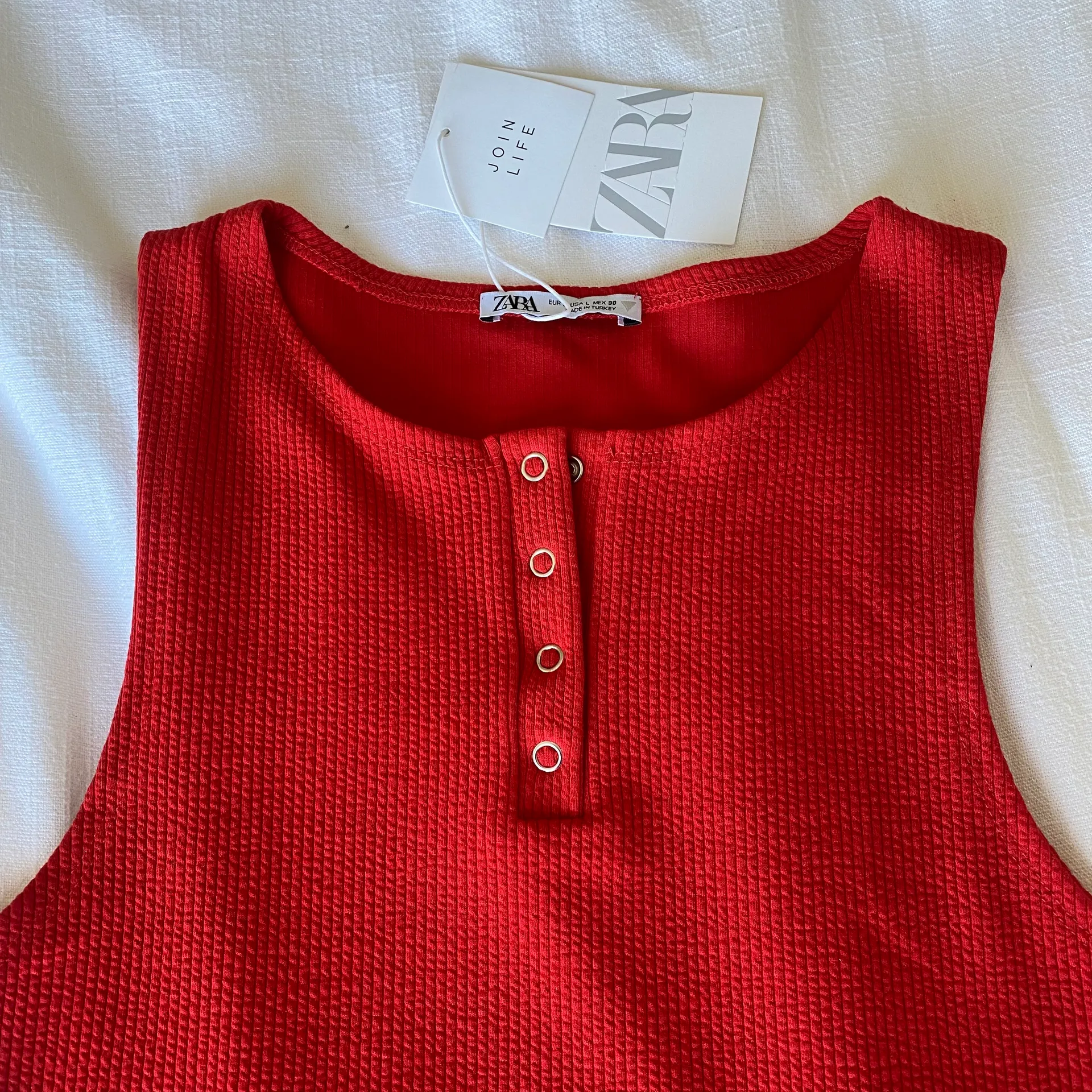 ZARA Red Crop Top - Image 2