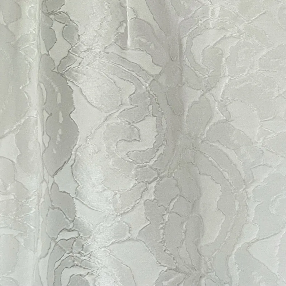 Alexia Admor White Jacquard Bateau Neck Fit and Flare Dress Size Medium - Image 7