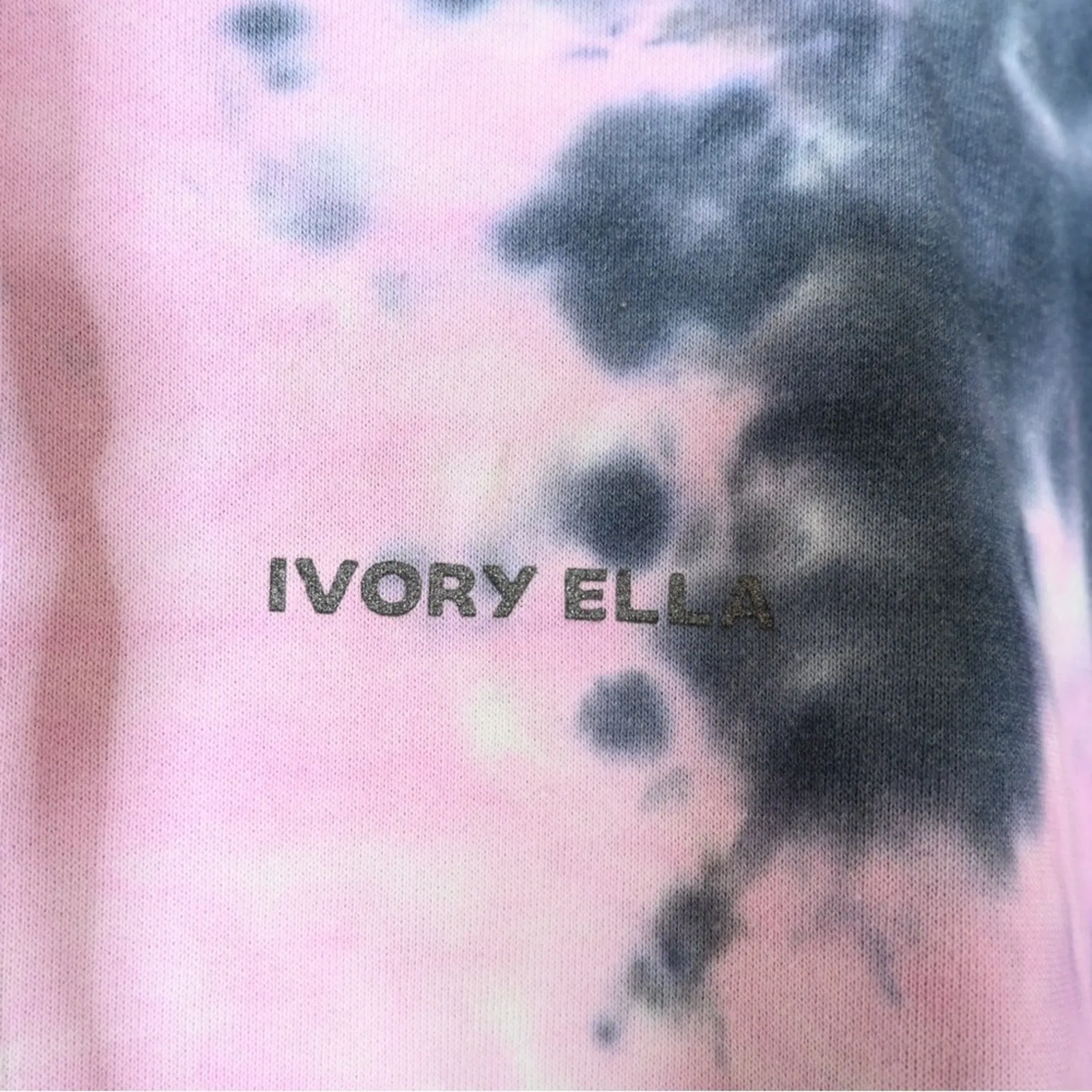 Ivory Ella Womens M Drawstring Pullover Tie-Dye Hoodie - Image 8