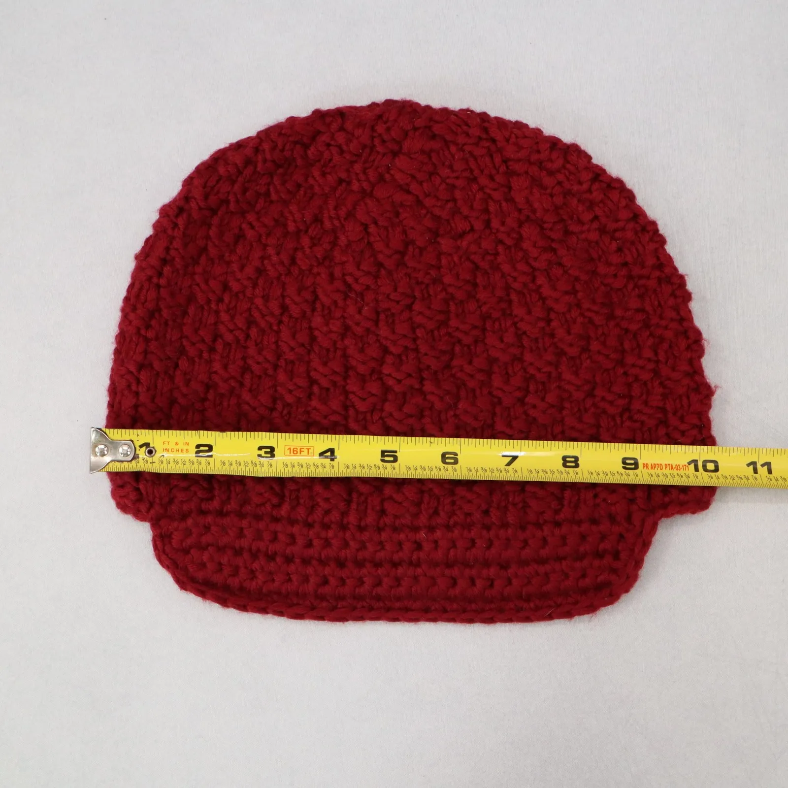 Banana‎ Republic Red Crochet Beret Cable Knit Cottage Beanie Cap Hat OS - Image 6