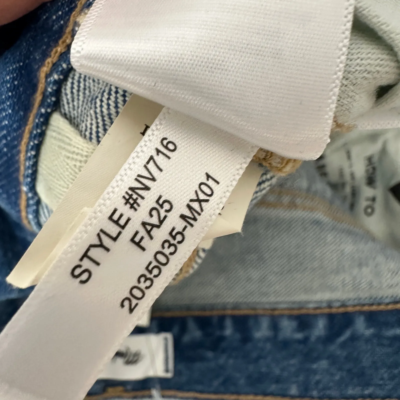 Madewell The Petite Low Slung Baggy Jean Robertson Wash Rigid Blue US 26P NWT - Image 15