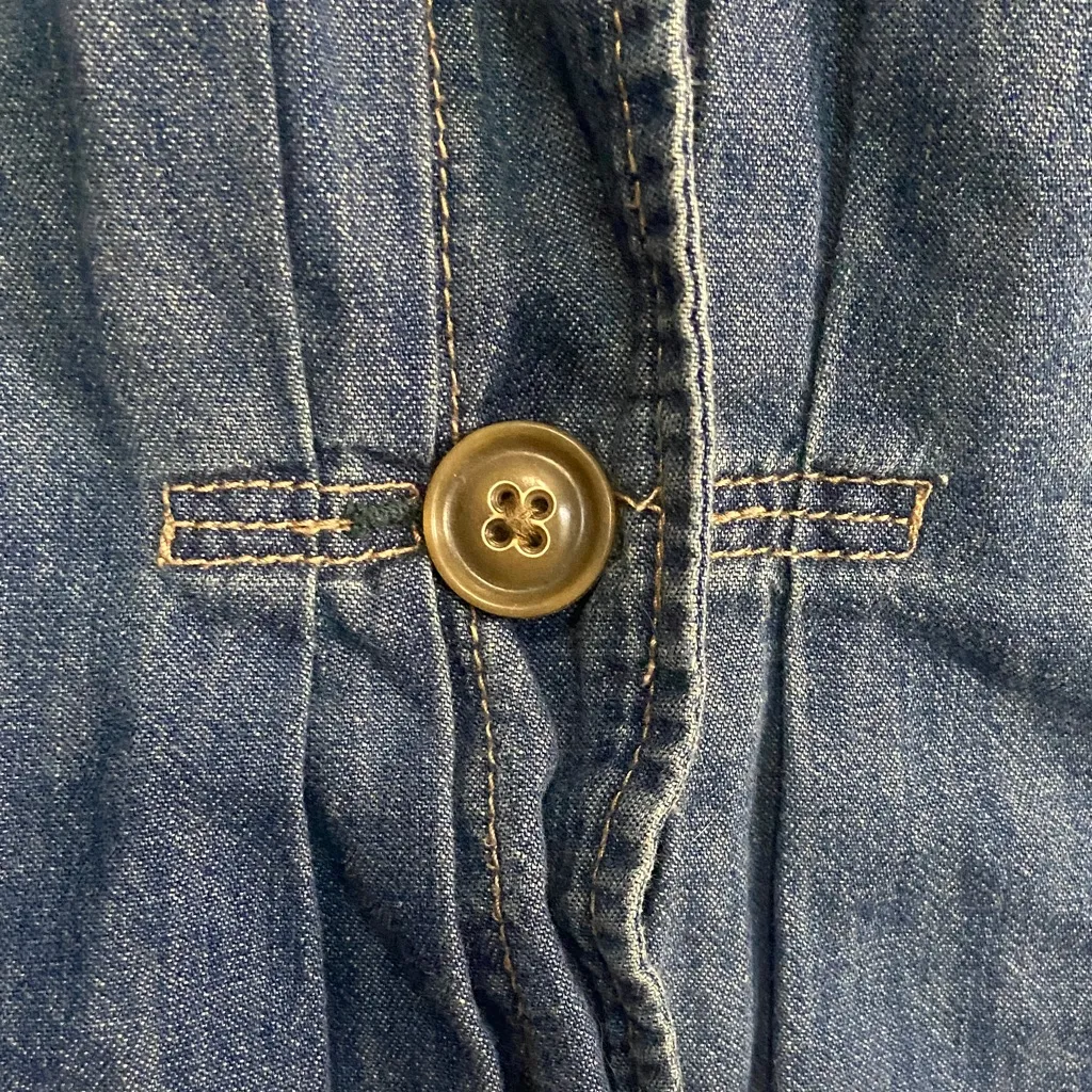 Free People Light Blue Denim Jacket - Image 4