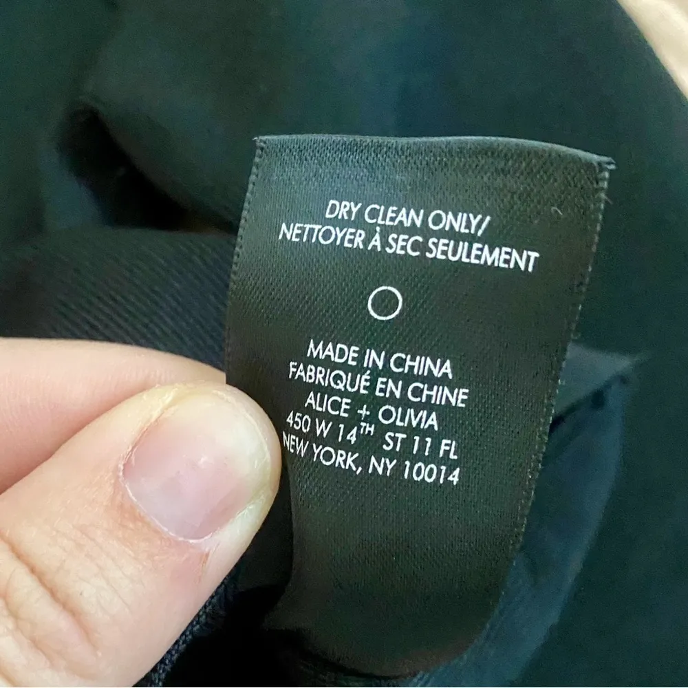 Alice + Olivia Hilaria Lace Up Top Black Sexy Cropped Y2K - Image 10