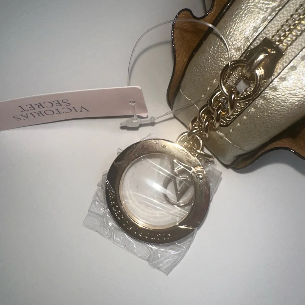 Victoria’s Secret Metallic Ruffle Keychain Pouch – NWT - Image 3