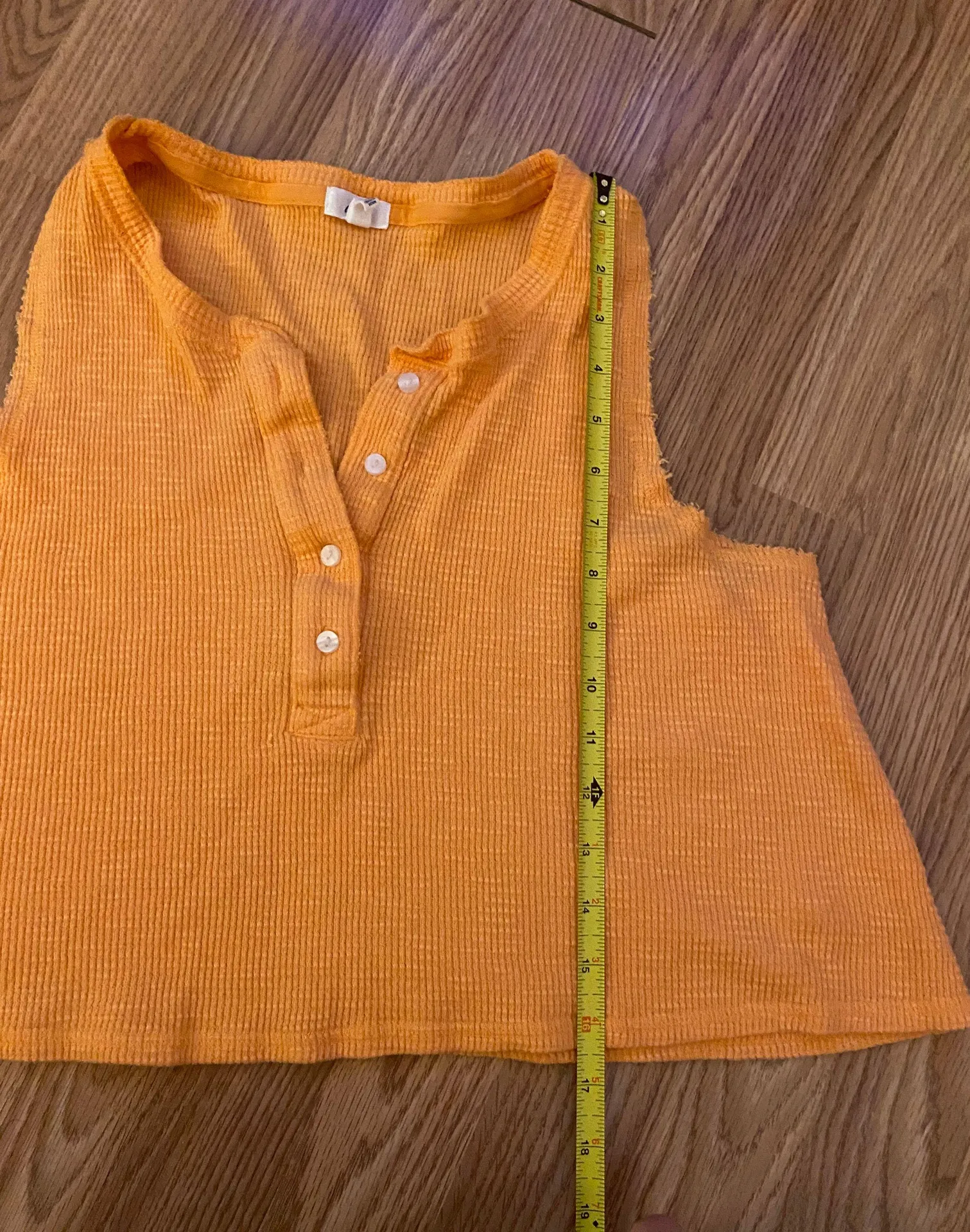 Sunspun waffle Cropped Tank Size Large - Image 6