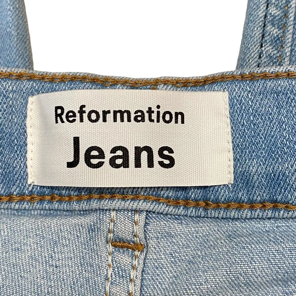Reformation‎ High & Skinny Crop Jeans In St. Lucia Destroyed Women's size 27 - Image 5