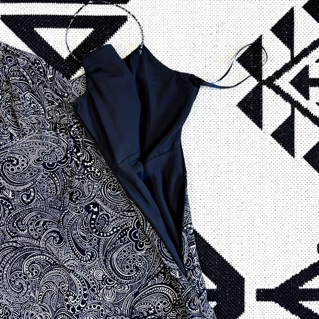 Ann Taylor Factory Paisley Print Silk Midi Slip Dress Size 10 - Image 8