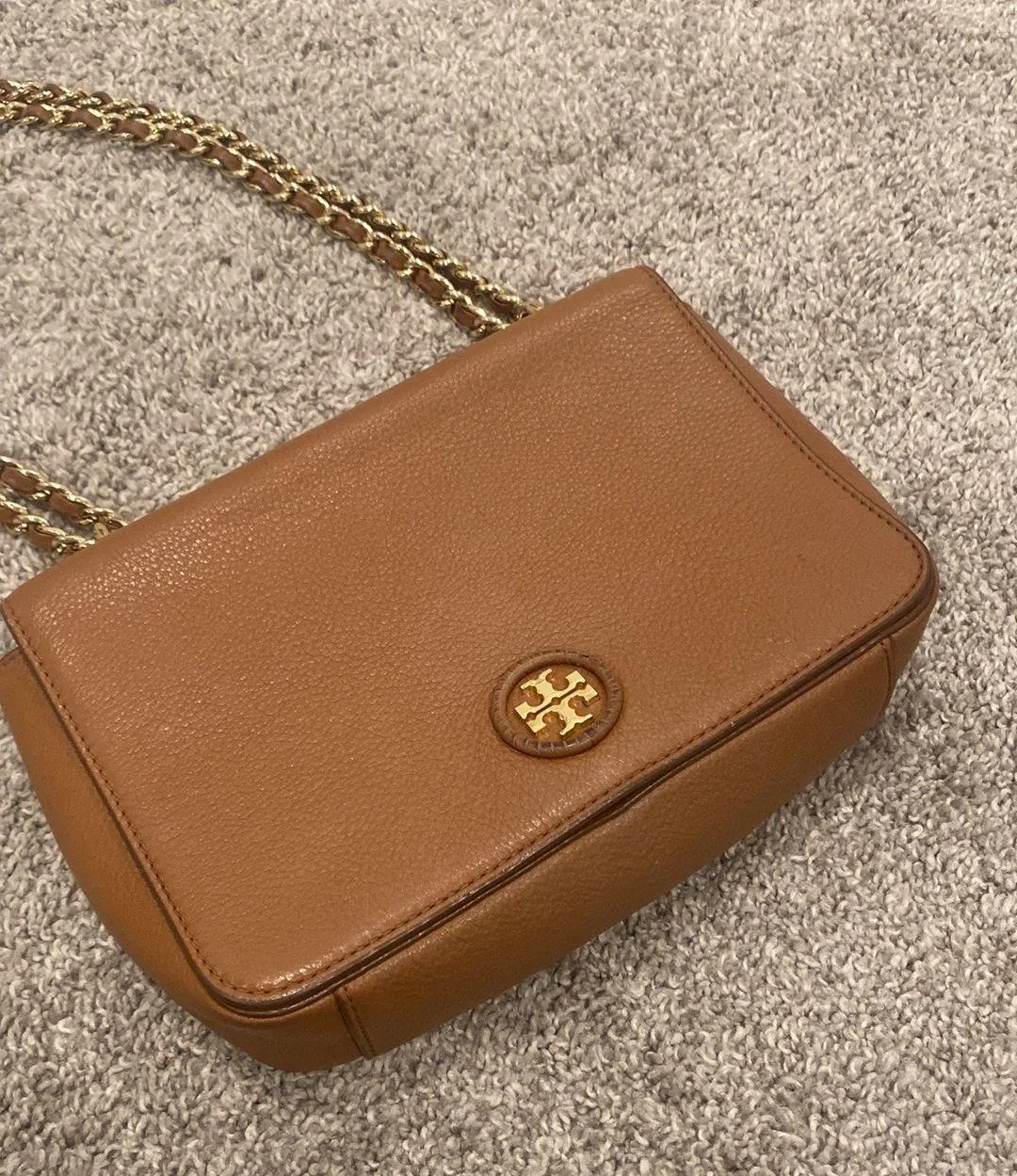 Tory Burch Brown Leather Crossbody Bag - Image 2
