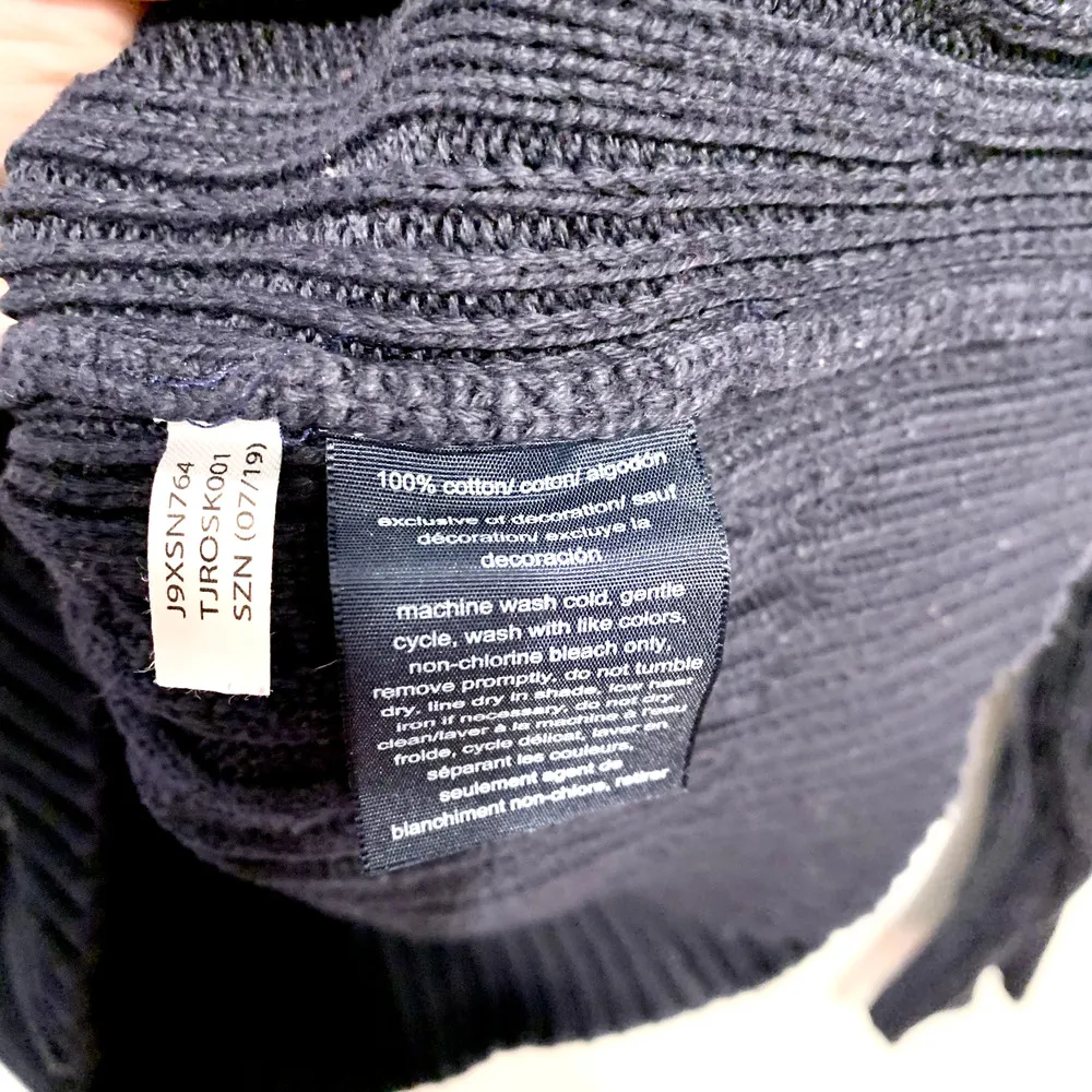 Tommy Hilfiger Sweater Women Size L Cable Knit Striped Multi Colored Crewneck - Image 3