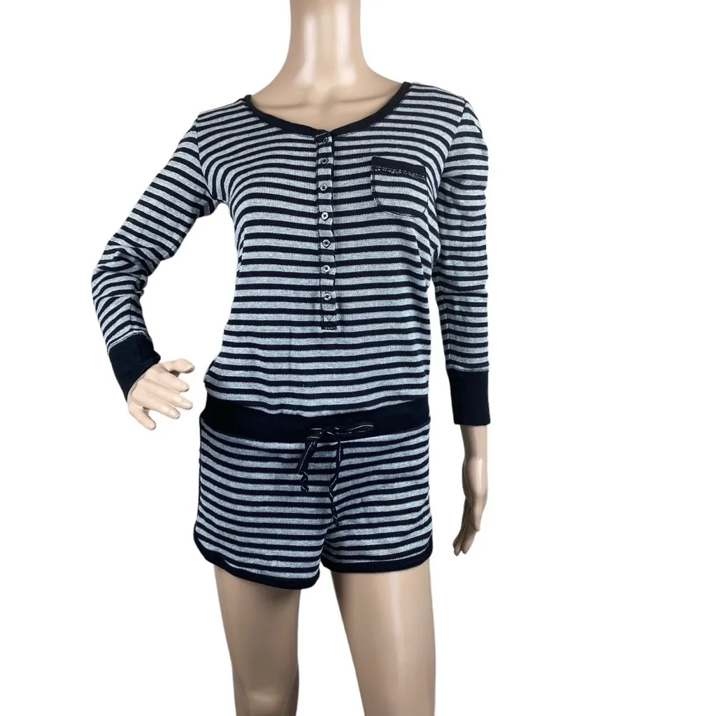 Victoria's Secret Striped Lounge Romper - Image 3