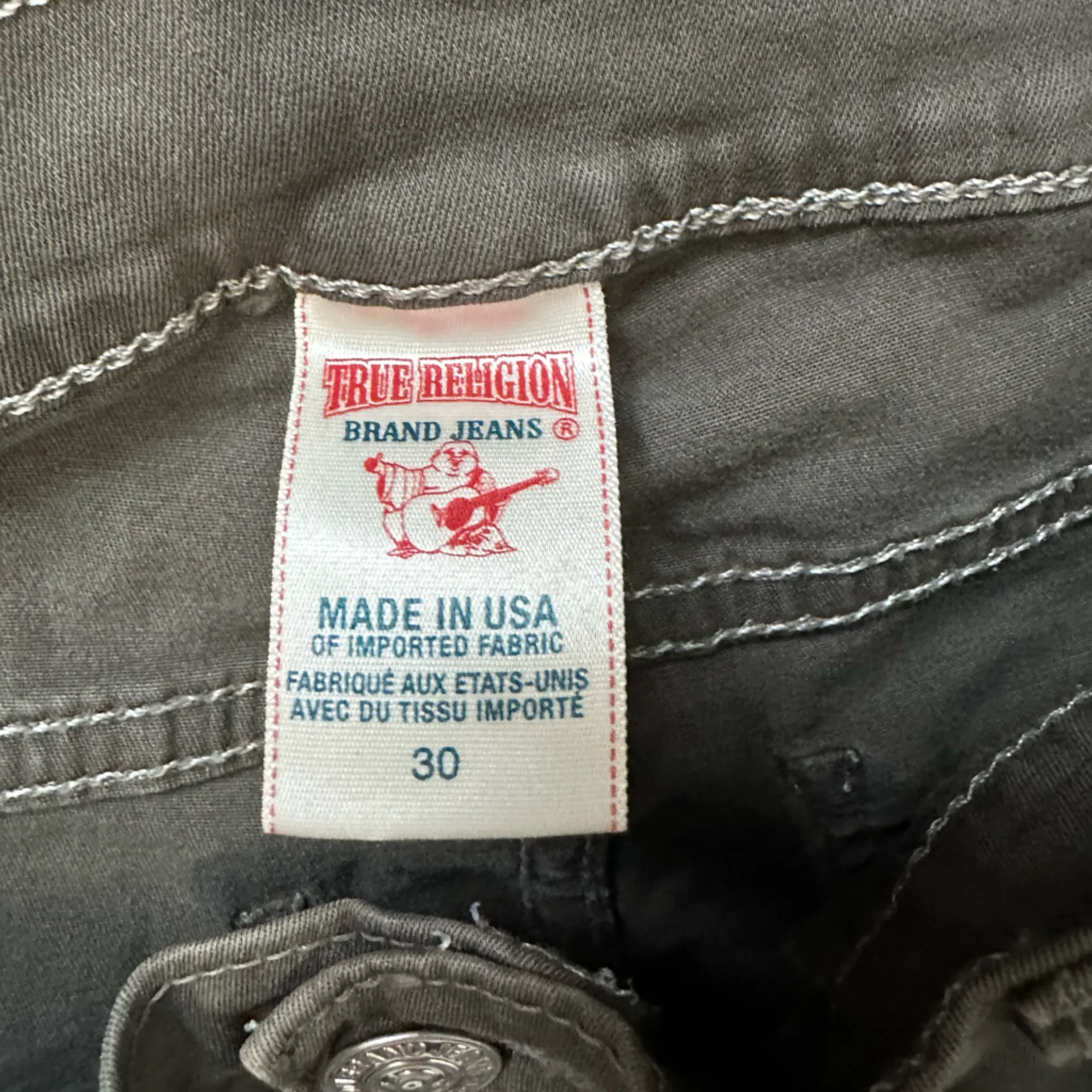 True Religion  Women's Straight Leg Cargo Jeans - Olive - Image 5