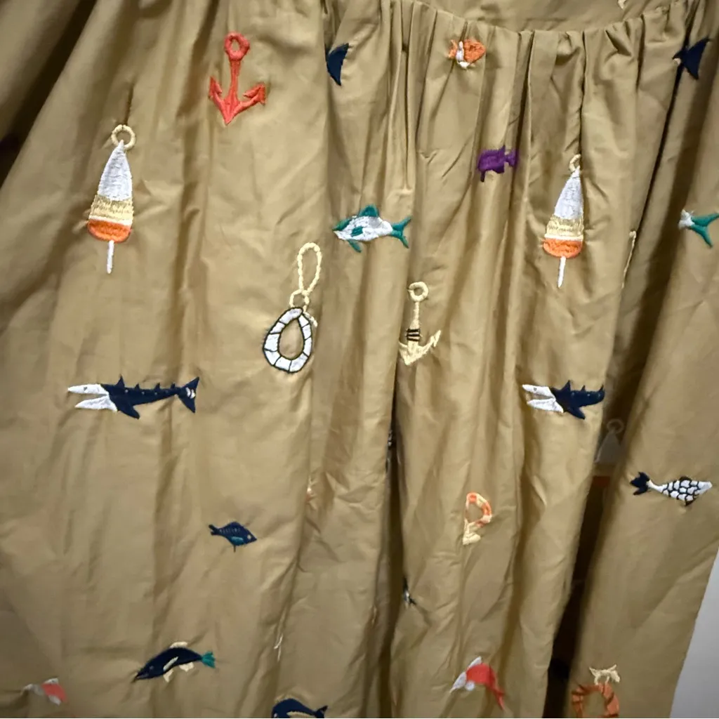 ANTHROPOLOGIE Maeve Sleeveless Square-Neck Drop-Waist Midi Dress - Image 9