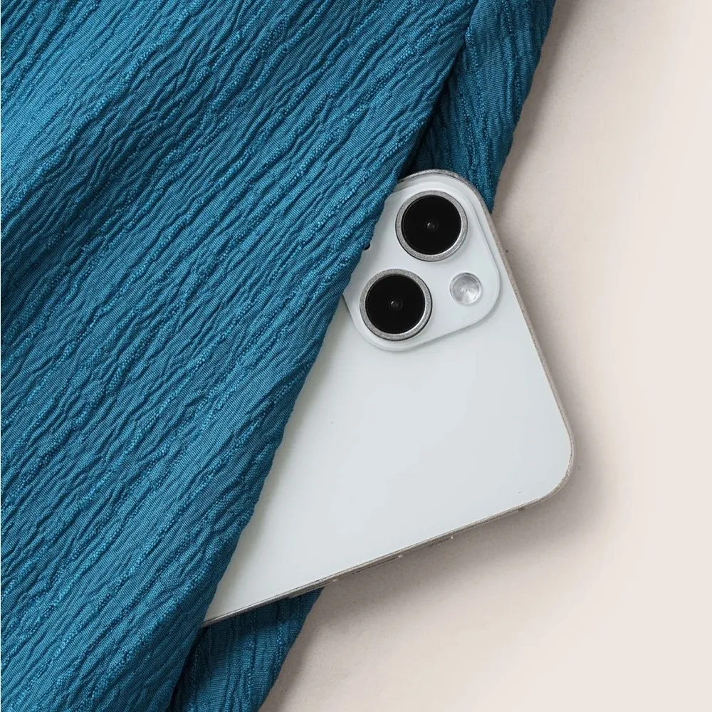 Texture Drawstring Tie Knot Tassels Dress - Image 10