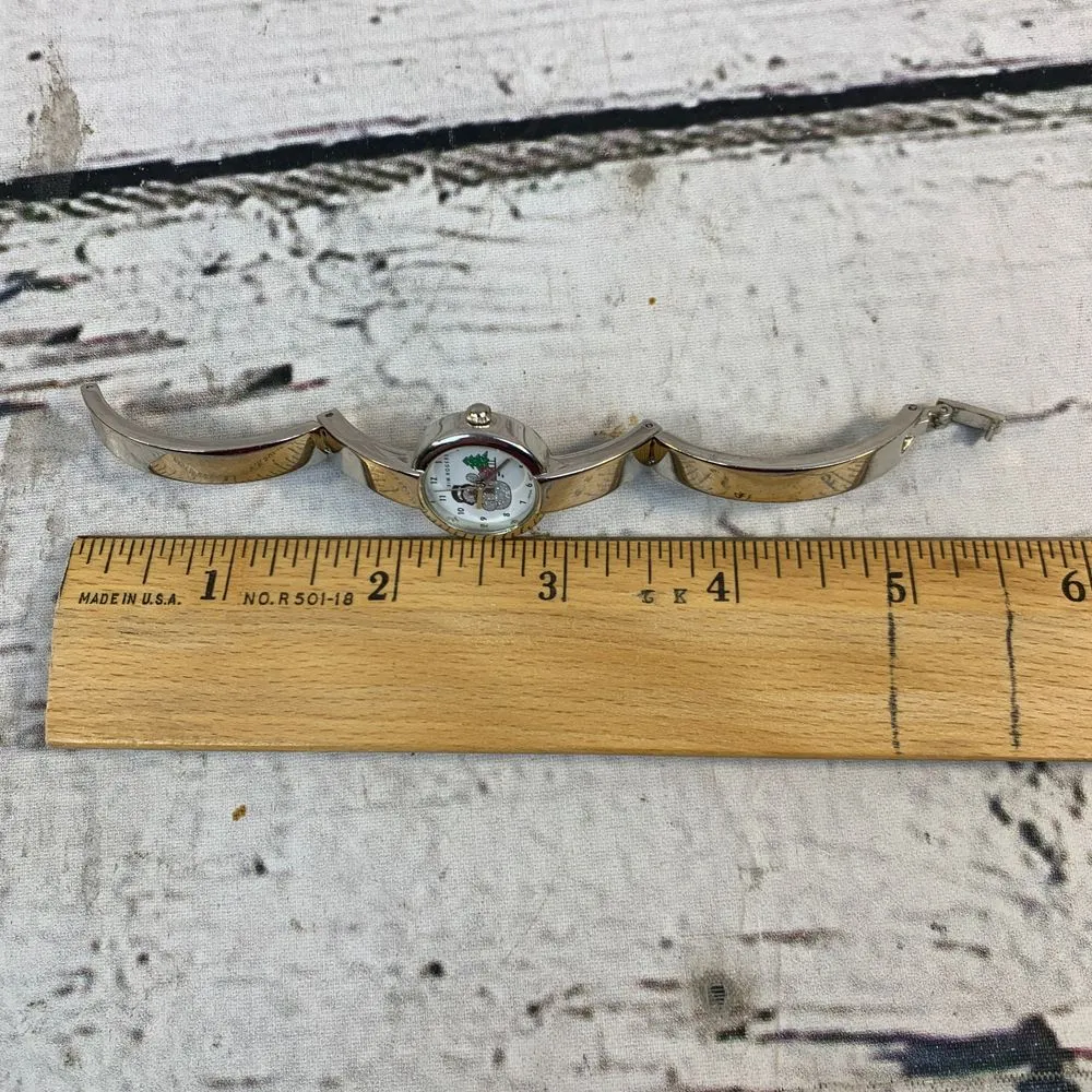 Kim Rogers Christmas Snowman Watch‎ Silver Tone Holiday Winter Bracelet Band - Image 7