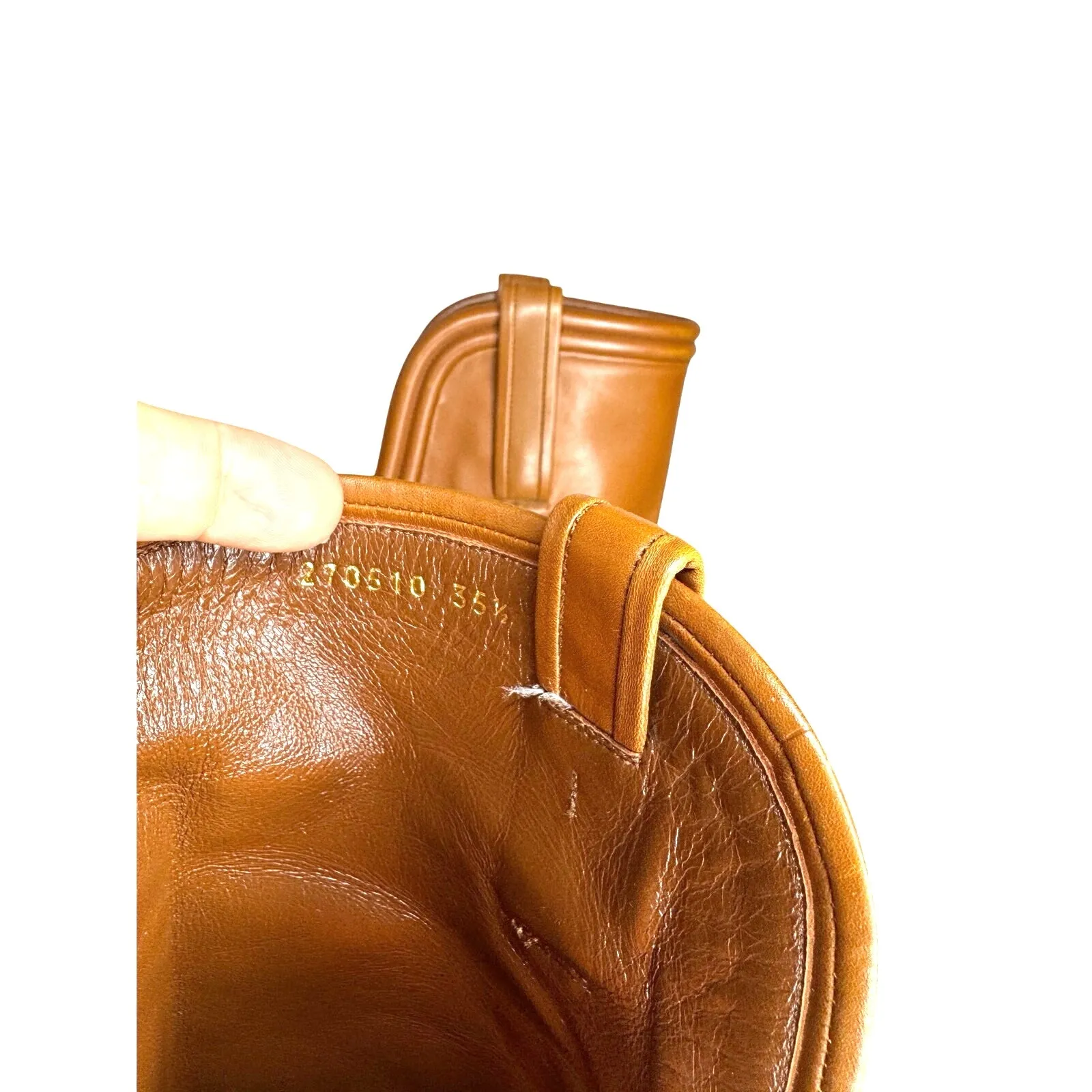 GUCCI  Brown Calfskin Lifford Over the Knee High Classic Boots in cocoa sz 35.5 - Image 5