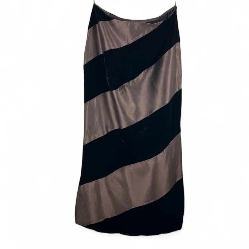 Y2K Silk Velvet Blend Maxi Skirt Fairy Whimsigoth Steampunk Fall Winter Size 8 - Image 11