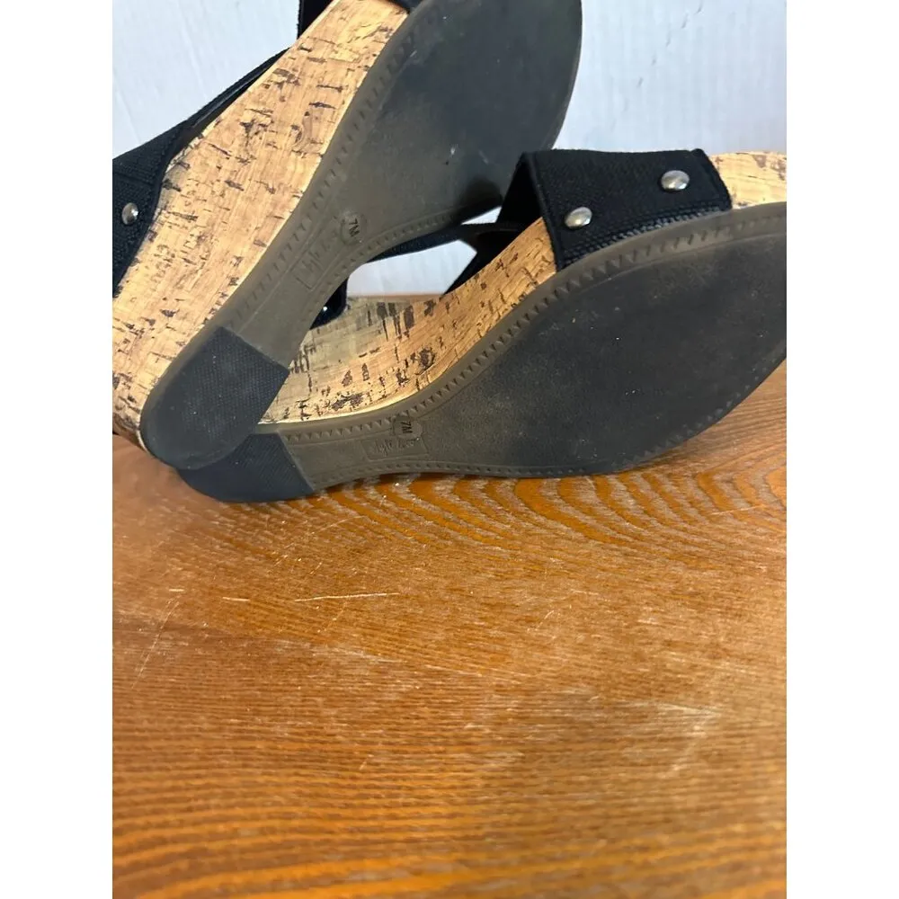 Style & Co Kantonnf Women's Black Fabric Sandal Size 7 Sku 2888 - Image 13