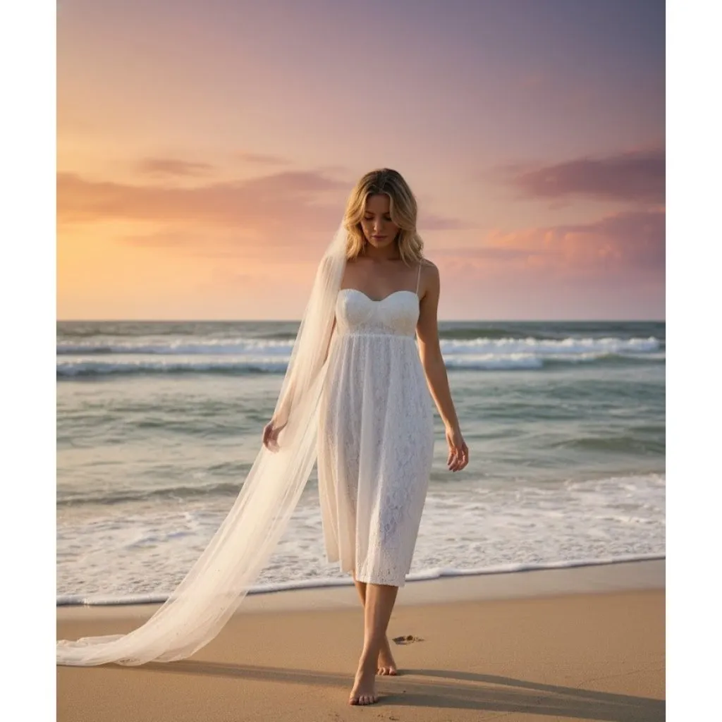 NWT Reformation Evangelina in Ivory Lace Tie Straps Fit & Flare Tank Dress 4 - Image 2