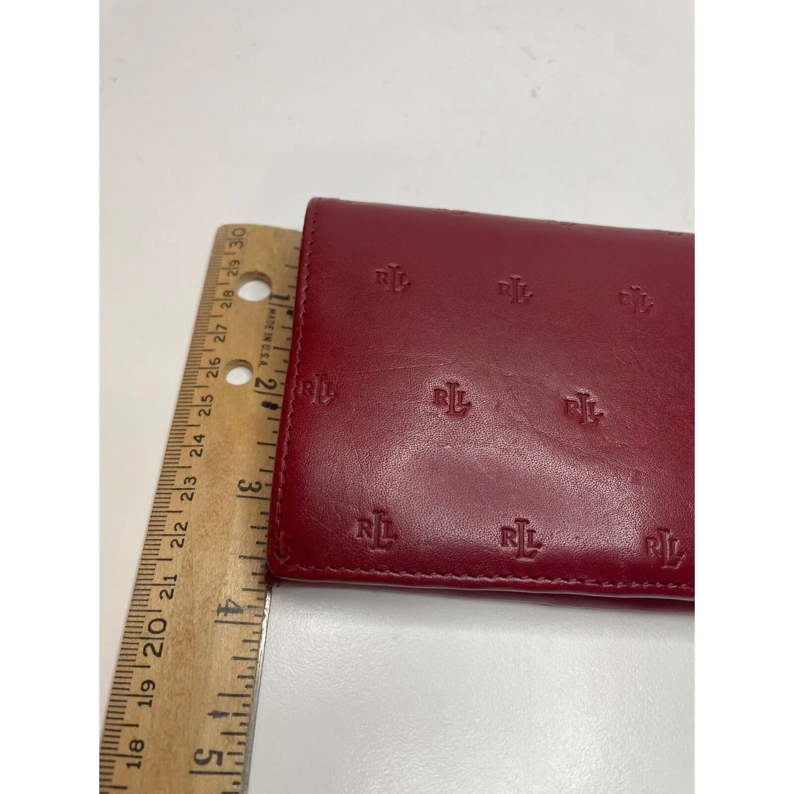 Lauren Ralph Lauren  Bifold Wallet Compact Logo Red Limited Edition Iconic Desig - Image 11