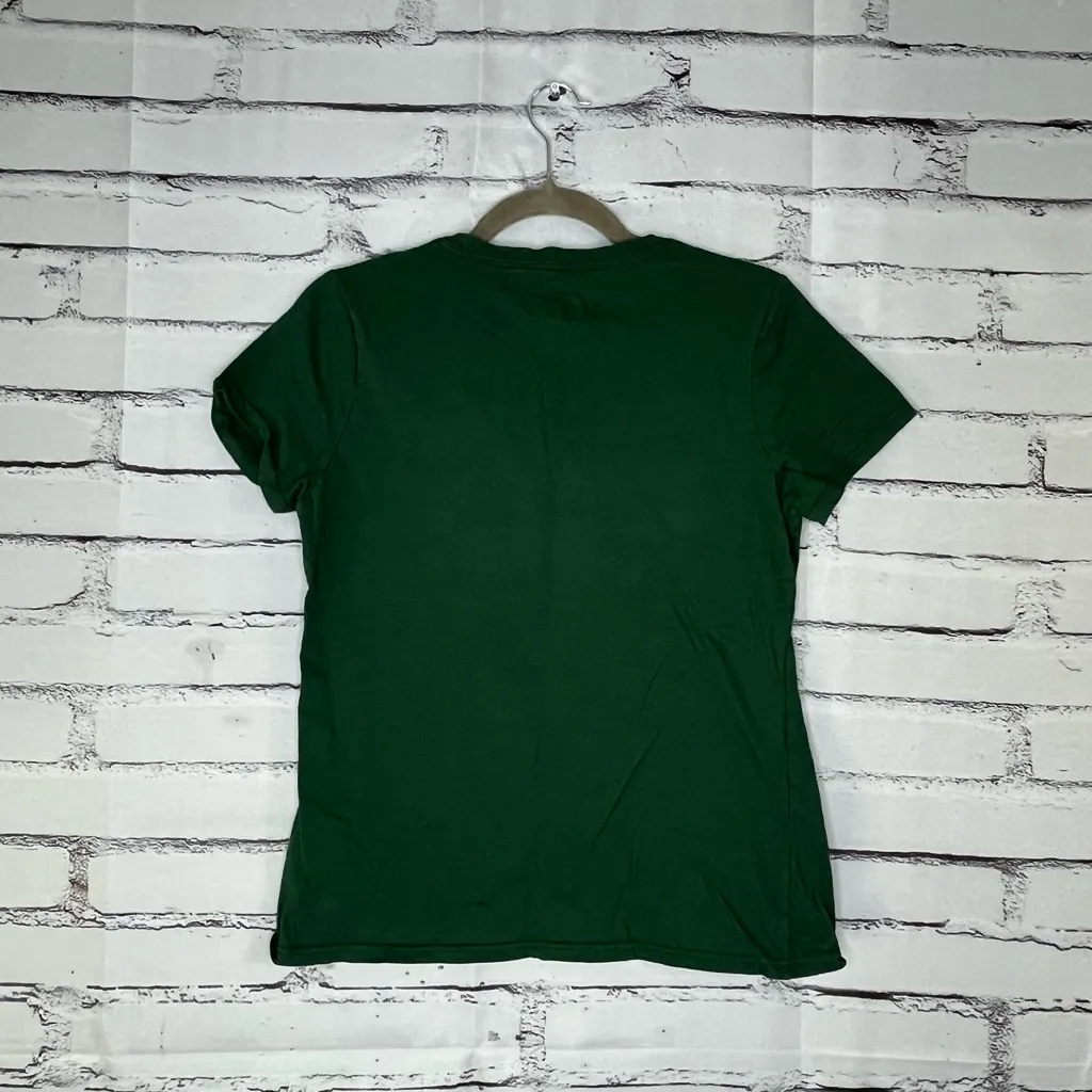 Green Bay Packers Women's Green and Yellow Graphic Top T Shirt SZ S/M Streetwear - Image 9