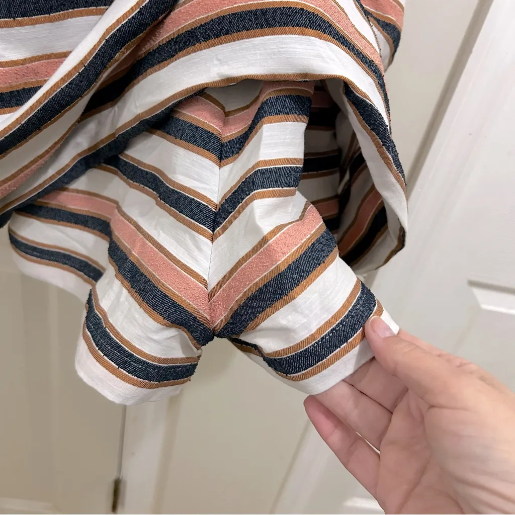 Adelyn Rae  Romper Skort Striped Dress Size Medium - Image 8