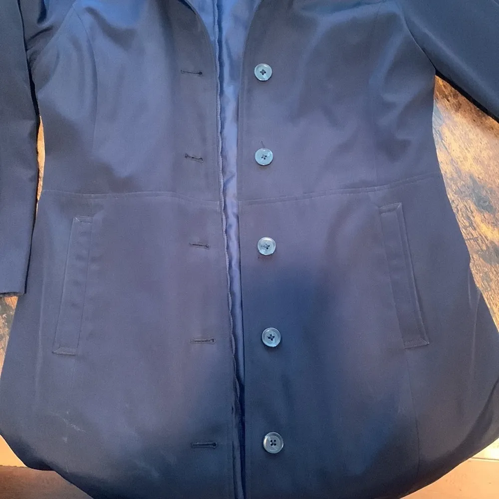 US Airways flight attendant trenchcoat Blue Size 4 - Image 3