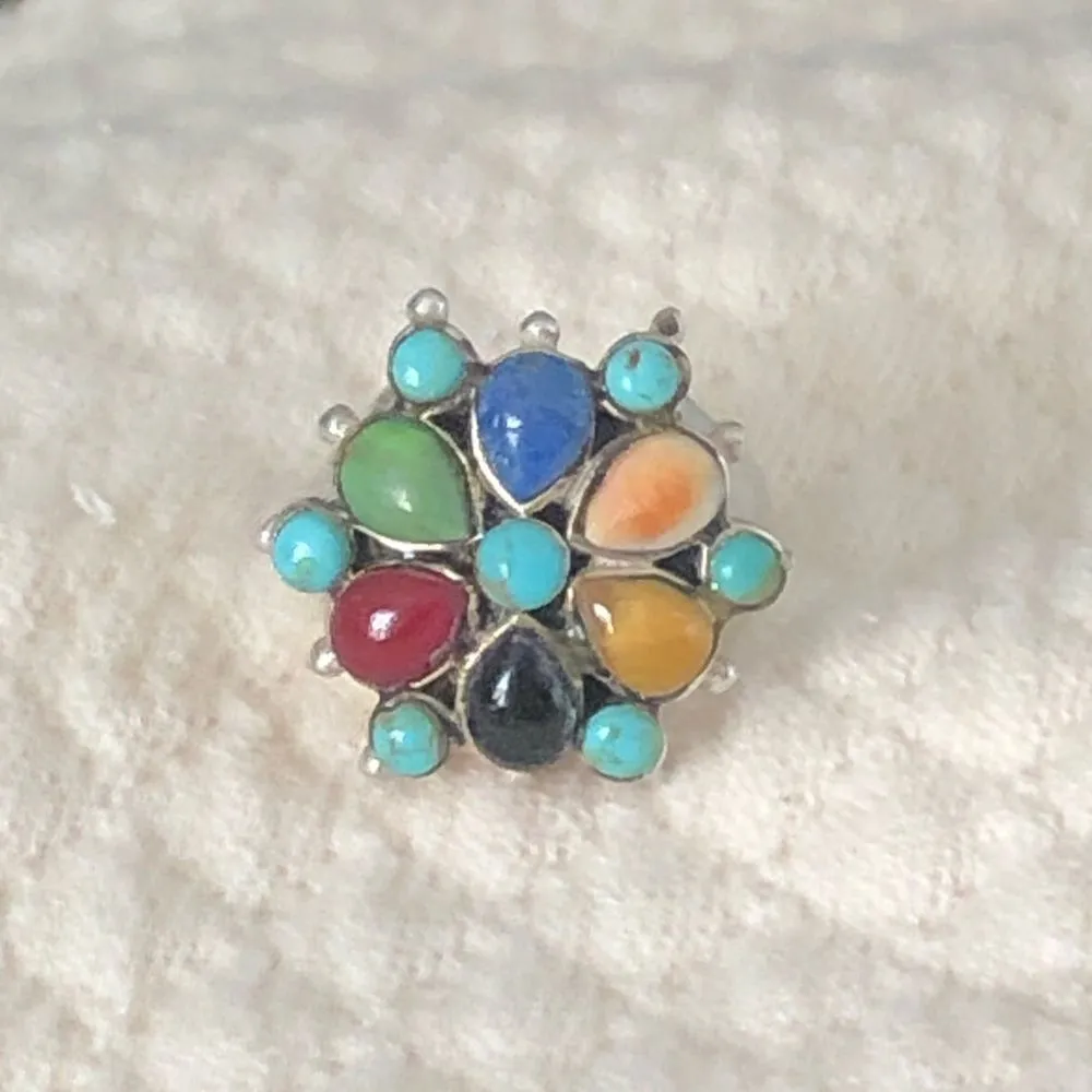 BARSE Multi-Gemstone Inlaid Sterling Silver Ring - Image 11