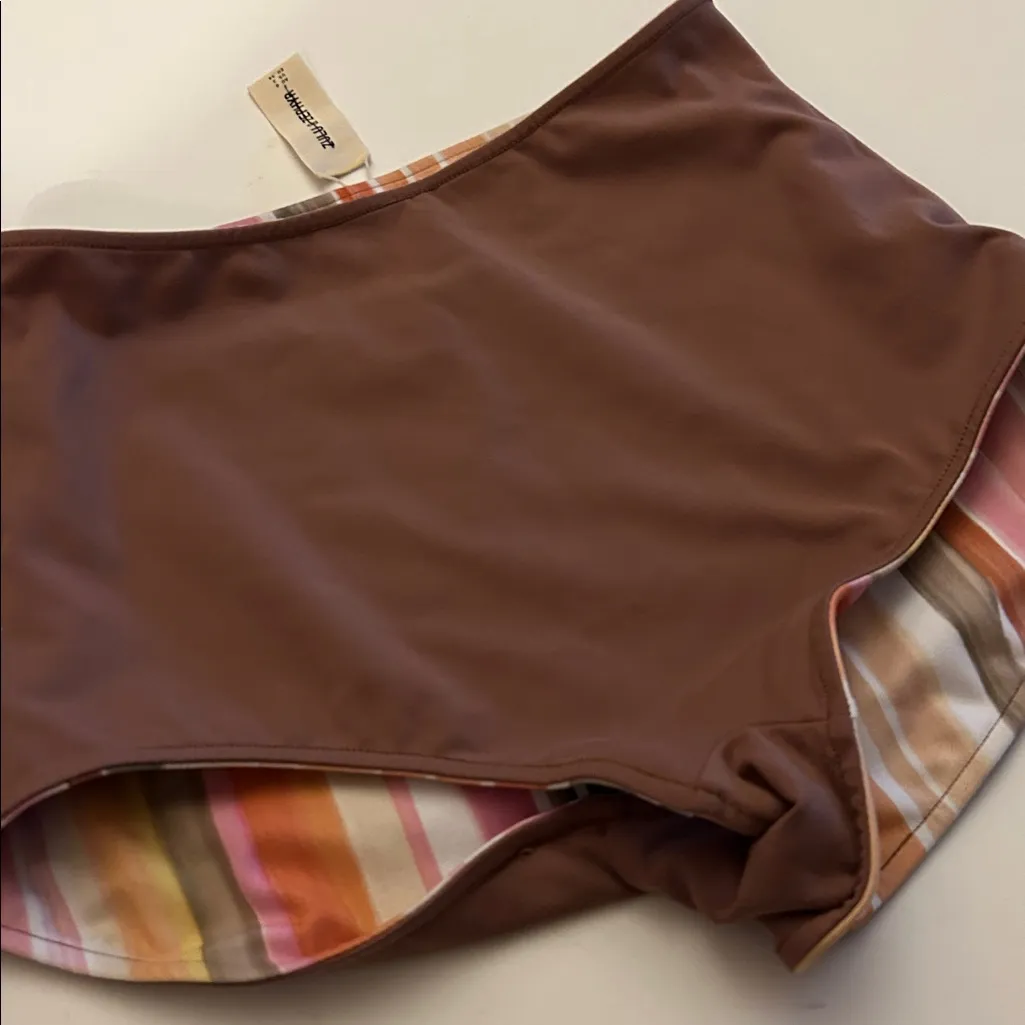 New Zulu & Zephyr | Watercolour Stripe Reversible Clean Boy Short size 2 Pink - Image 5