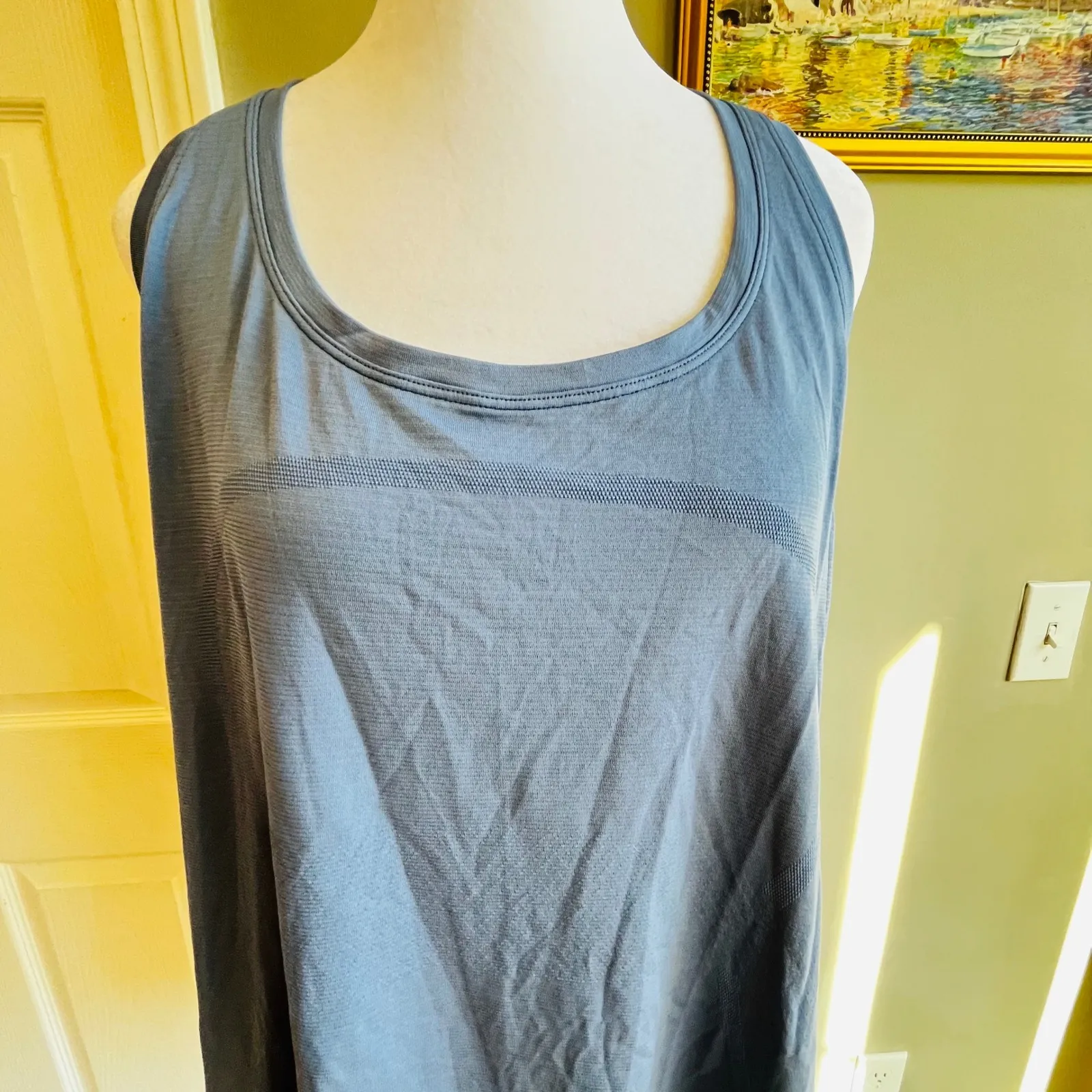 Lululemon athletica Racerback Swiftly Tank Top Blue Athletic Workout Athleisure - Image 4