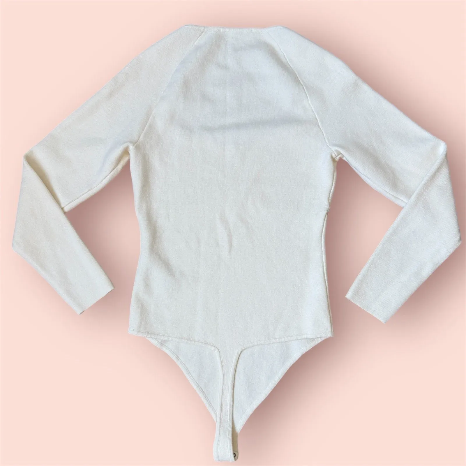 Abercrombie & Fitch Sweatheart Sweater Bodysuit Size Large - Image 4