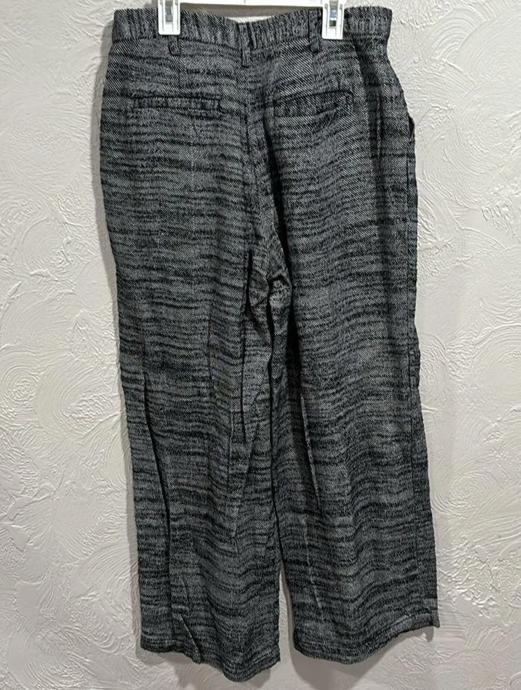 Urban Outfitters Elliott Low Slung Trouser Pants Grey/Black/White Size Medium - Image 5