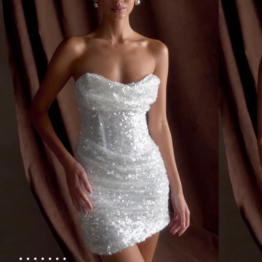 Meshki - Nala Strapless Sequin Mini Dress - Image 4