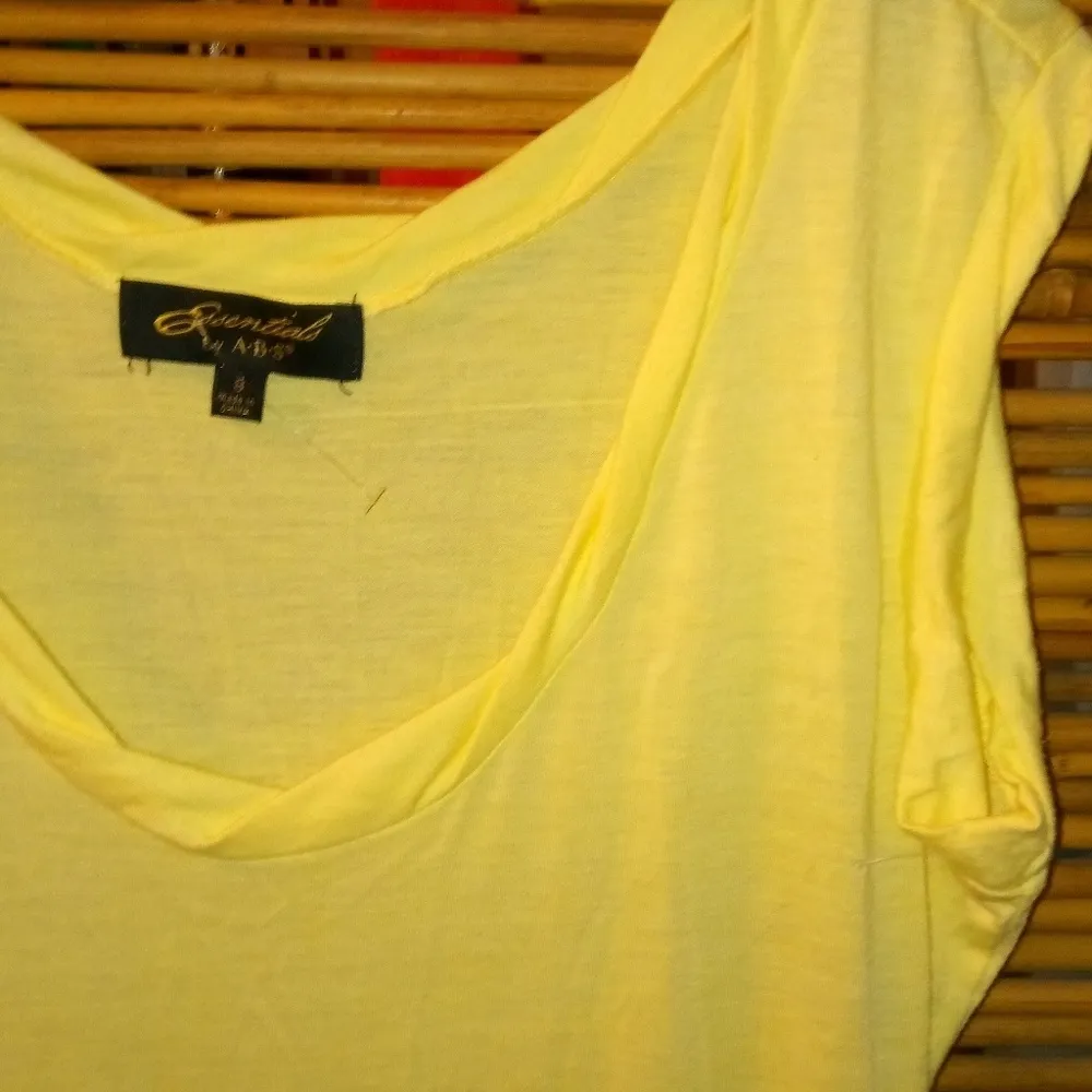 ABS Essentials 8 Retro Draped Skirt T-Shirt Dress in Sunshine Yellow - Image 3