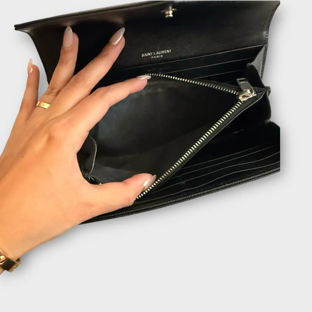 Saint Laurent YSL Grain de Poudre Wallet - ALL INCLUSIONS - Image 10