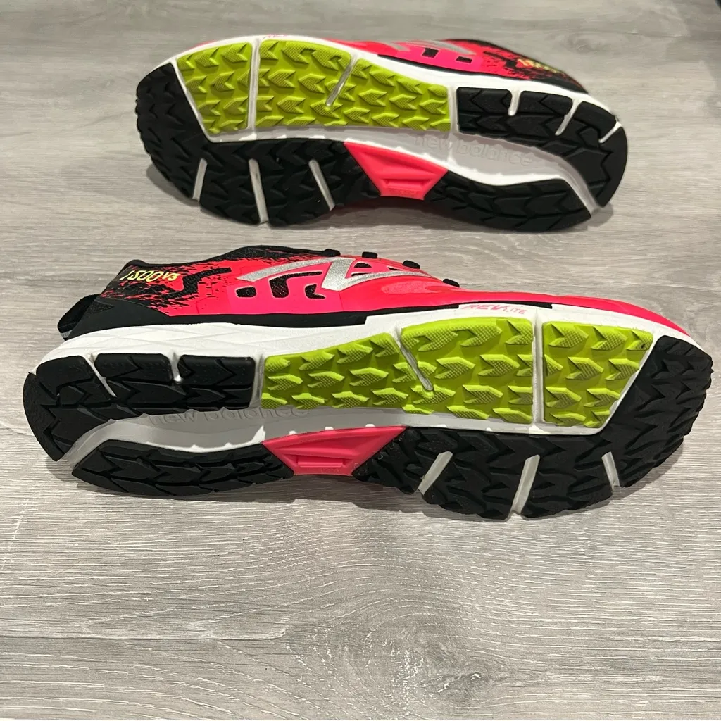 New Balance Women's Fantom Fit Athletic Running Shoes in Neon Pink and Black - Image 9