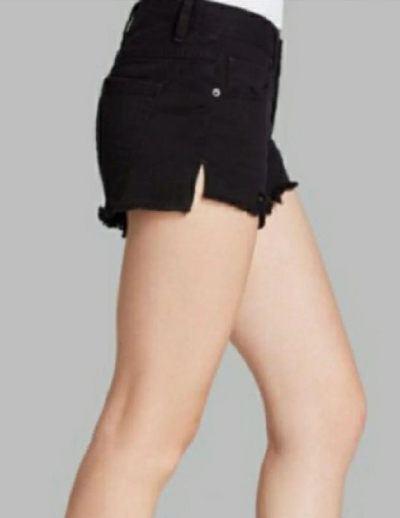 Shark Bite Distressed Denim Shorts 30 - Image 4