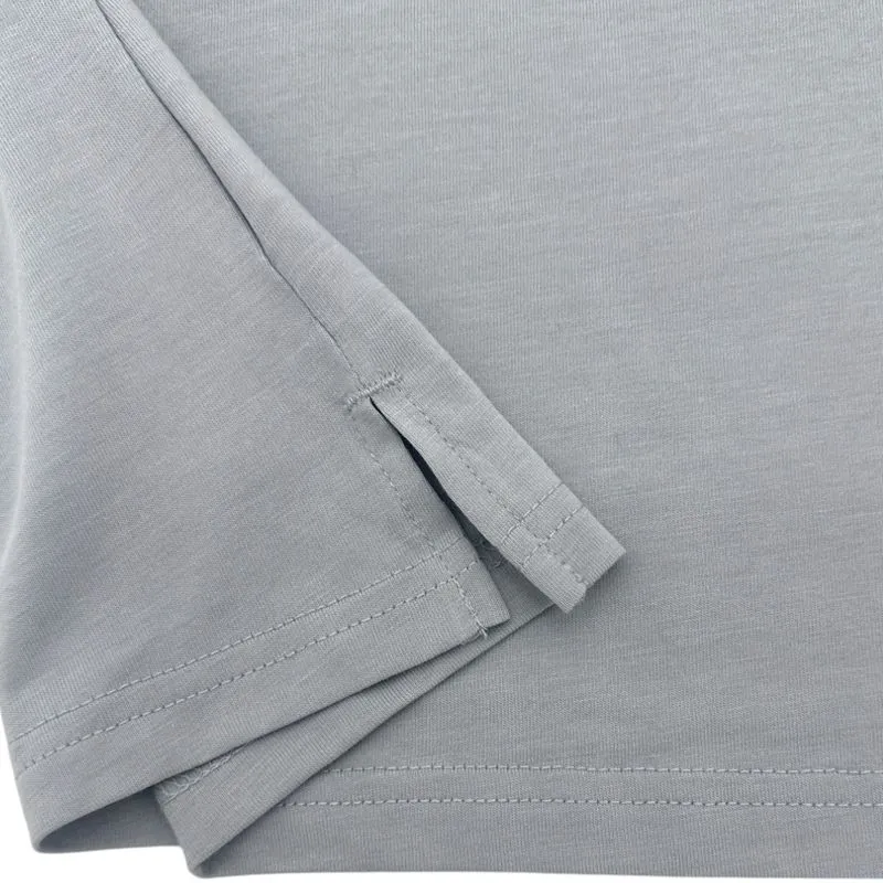 MLB Chicago Cubs Women's Short Sleeve V-Neck T-Shirt in Gray, XL - Image 3