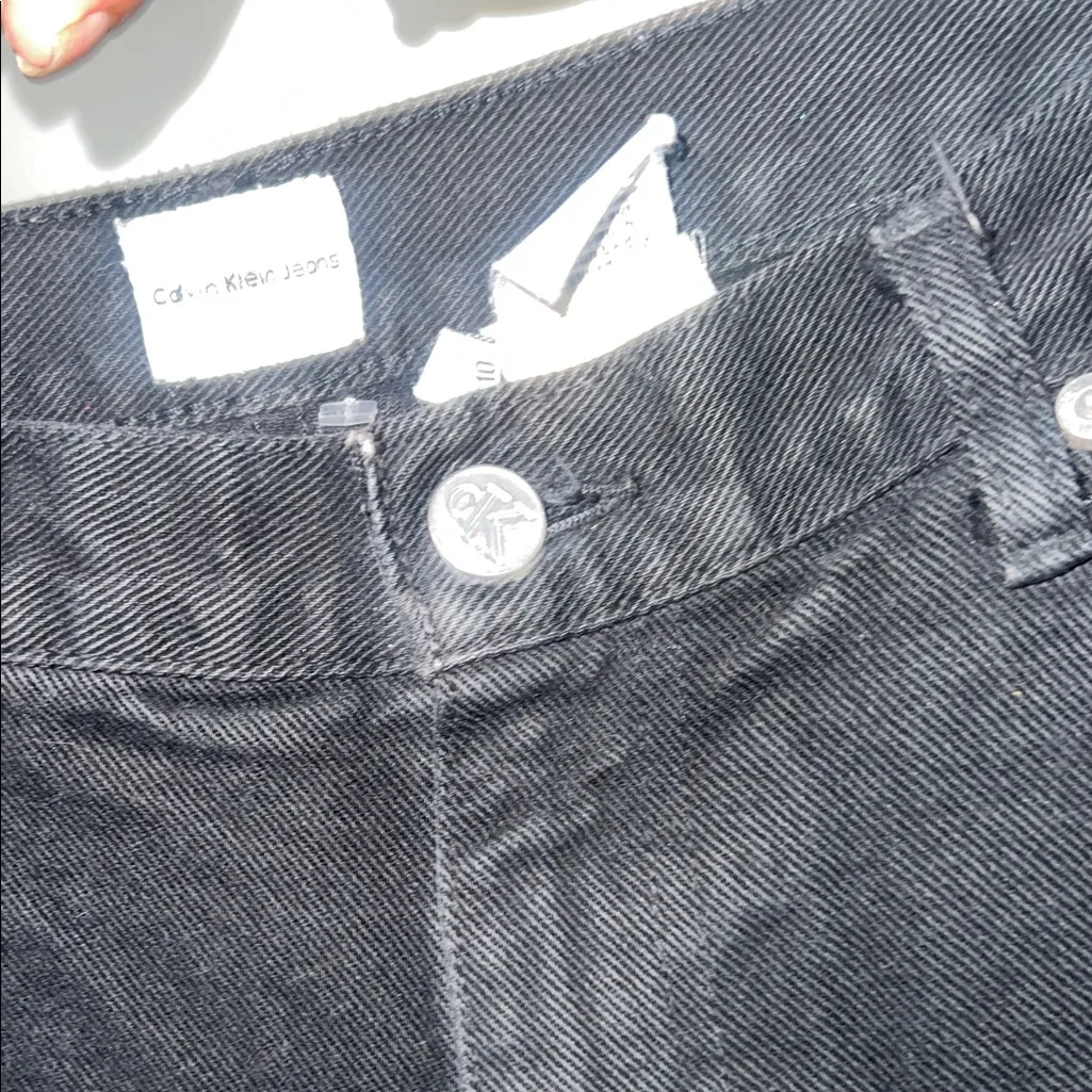 Vintage Calvin Klein Classic Black Women's Jeans 90s Size 30 - Image 9