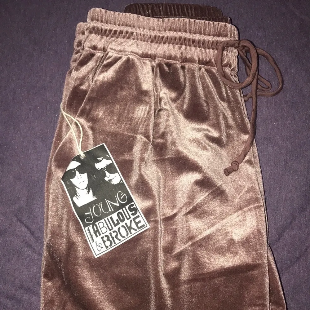 Young Fabulous & Broke Ollie  velvet pants Medium - Image 7