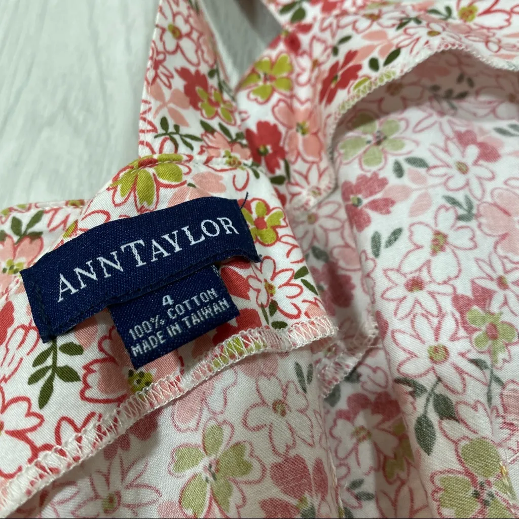Ann Taylor Y2K Trendy Dainty Floral Mini Dress size 4 - Image 9