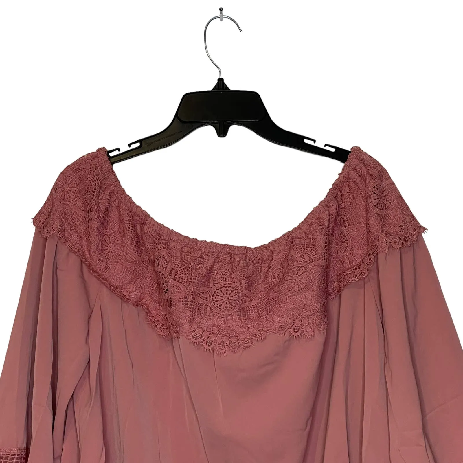 Zanzea Women Sexy Off‎ Shoulder Mini A-Line Swing Dress Crochet Lace Size XL NWT - Image 2