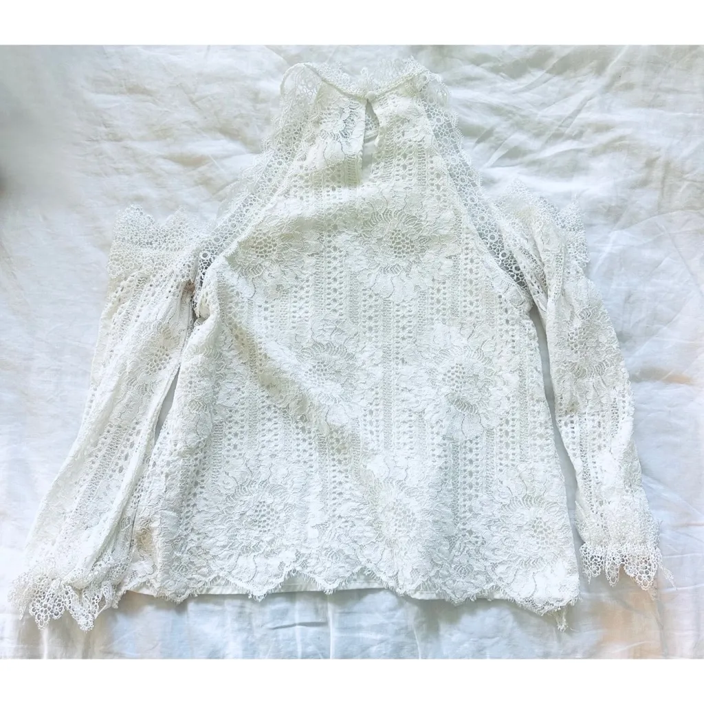 Vici Going to the Chapel Lace Blouse - Ivory - Image 5