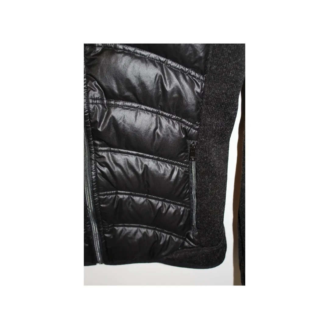 London Fog Women's Size Small Knit Sleeve Down Black Puffer Jacket - Image 6